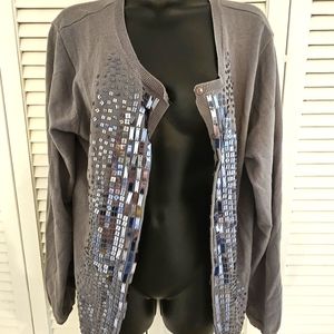 Cardigan with sequins